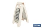 Rallador de cocina plegable con doble lado: fino y grueso | Base antideslizante | Colores aleatorios - Cofan
