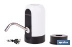 DISPENSADOR DE AGUA ELÉCTRICO | GRIFO PORTÁTIL PARA GARRAFAS DE AGUA | ADAPTADOR UNIVERSAL INCLUIDO | BATERÍA RECARGABLE DE 1200 MAH CON CONEXIÓN USB-C