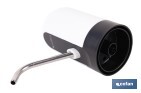 Dispensador de agua eléctrico | Grifo portátil para garrafas de agua | Adaptador universal incluido | Batería recargable de 1200 mAh con conexión USB-C - Cofan