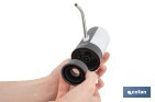 Dispensador de agua eléctrico | Grifo portátil para garrafas de agua | Adaptador universal incluido | Batería recargable de 1200 mAh con conexión USB-C - Cofan