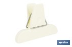 Pack de 2 pinzas para cerrar bolsas de alimentos | Color: beige - Cofan