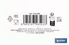 Pack de 2 pinzas para cerrar bolsas de alimentos | Color: beige - Cofan