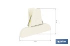 Pack de 2 pinzas para cerrar bolsas de alimentos | Color: beige - Cofan