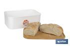 Panera con tapa de bambú | Diseño minimalista | Capacidad: 6,5 l | Perfecta para conservar pan fresco | Disponible en diferentes colores - Cofan
