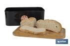 Panera con tapa de bambú | Diseño minimalista | Capacidad: 6,5 l | Perfecta para conservar pan fresco | Disponible en diferentes colores - Cofan