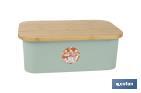 Panera con tapa de bambú | Diseño minimalista | Capacidad: 6,5 l | Perfecta para conservar pan fresco | Disponible en diferentes colores - Cofan
