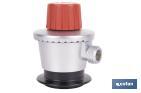Regulador de gas butano/propano | Mando ajustable | Rosca izquierda 21,8 mm | Adecuado para sopletes y soldadores - Cofan