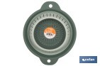 Escurridor plegable con asas y capacidad para 1,8 litros | Color: verde | Ahorro de espacio | Ideal para frutas, verduras y pasta - Cofan