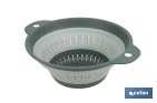 ESCURRIDOR PLEGABLE CON ASAS Y CAPACIDAD PARA 1,8 LITROS | COLOR: VERDE | AHORRO DE ESPACIO | IDEAL PARA FRUTAS, VERDURAS Y PASTA