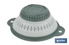 Escurridor plegable con asas y capacidad para 1,8 litros | Color: verde | Ahorro de espacio | Ideal para frutas, verduras y pasta - Cofan