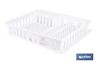 Escurreplatos blanco con bandeja | Gran capacidad para un secado ordenado cm - Cofan