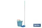 Pack de fregona con cubo y escurridor fácil | Capacidad de cubo de 14 litros - Cofan