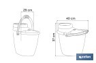Pack de fregona con cubo y escurridor fácil | Capacidad de cubo de 14 litros - Cofan