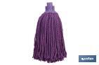 MOP WITH MICROFIBRE STRANDS | PURPLE | THICKNESS: 160G | MAXIMUM SOFTNESS AND ABSORPTION WITH QUICK DRYING