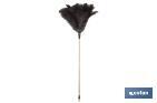 OSTRICH FEATHER DUSTER & WOODEN HANDLE