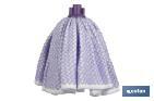 CLOTH MOP | 100% MICROFIBRE | WHITE AND PURPLE