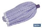 Cloth mop | 100% microfibre | White and purple - Cofan