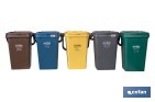 Contenedor de reciclaje amarillo | Cubo para residuos de plásticos y envases | Capacidad 25 litros - Cofan
