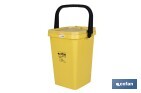 Contenedor de reciclaje amarillo | Cubo para residuos de plásticos y envases | Capacidad 25 litros - Cofan