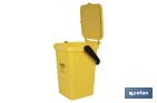 Contenedor de reciclaje amarillo | Cubo para residuos de plásticos y envases | Capacidad 25 litros - Cofan