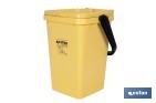 Contenedor de reciclaje amarillo | Cubo para residuos de plásticos y envases | Capacidad 25 litros - Cofan