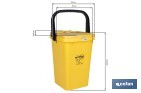 Contenedor de reciclaje amarillo | Cubo para residuos de plásticos y envases | Capacidad 25 litros - Cofan