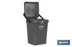 Grey Rubbish Bin for Waste - Cofan