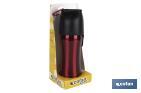 Portable dog water bottle | Capacity: 750ml | Cherry red coloured - Cofan