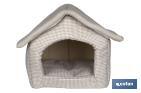 Niche en tissu pour Animaux de compagnie | Niche Portable Lavable | Dimensions extérieures : 42 x 40 x 40 cm - Cofan