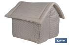 Niche en tissu pour Animaux de compagnie | Niche Portable Lavable | Dimensions extérieures : 42 x 40 x 40 cm - Cofan