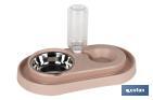 FOOD AND WATER DISPENSER | PET ACCESSORIES | NUDE COLOUR
