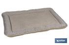 Lit Rembourré pour Animaux de Compagnie | Couleur Beige | Dimensions : 86 x 57 x 7 cm - Cofan