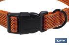 Reflective dog collar | Orange | Available in different sizes - Cofan