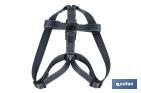 Reflective dog harness | Grey | Available in various sizes - Cofan