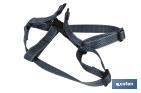 Reflective dog harness | Grey | Available in various sizes - Cofan