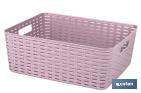 Cesta multiuso | Capacità: 12 L | Dimensioni: 36 x 28 x 13,5 cm | Vari colori | Cesta portaoggetti | Organizer - Cofan