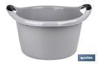 Round washing-up bowl | With handles | 15l Capacity | Multi-purpose and versatile - Cofan