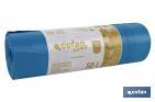SACOS DO LIXO PERFUMADOS COM AUTOFECHO NA COR AZUL | MEDIDAS: 70 X 70 CM E CALIBRE DE 120