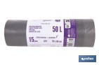 Bolsas de basura perfumadas con autocierre | Rollo de 15 bolsas de basura | Adecuadas para cubos de basura de 30 y 50 litros - Cofan