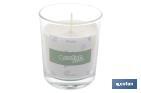 SCENTED CANDLE | VEGETABLE WAX | AROMA OF CEDAR | COTTON WICK