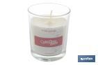 SCENTED CANDLE | VEGETABLE WAX | AROMA OF JASMINE | COTTON WICK
