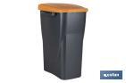 Orange recycling bin | Suitable for recycling organic waste | Available in three different capacities and sizes - Cofan