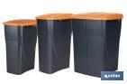 Poubelle orange pour recycler les déchets organiques | Trois dimensions et capacités différentes - Cofan