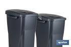 Secchio della spazzatura arancione per riciclare rifiuti organici | Tre misure e capacità diverse - Cofan