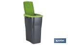 Green recycling bin | Suitable for recycling glass materials | Available in three different capacities and sizes - Cofan