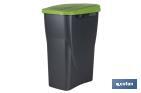 Green recycling bin | Suitable for recycling glass materials | Available in three different capacities and sizes - Cofan