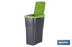 Poubelle verte pour recycler les matériaux en verre | Trois dimensions et capacités différentes - Cofan