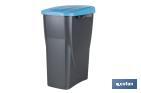 Blue recycling bin | Suitable for recycling paper and cardboard | Available in three different capacities and sizes - Cofan