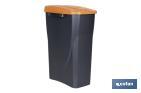 Orange recycling bin | Suitable for recycling organic waste | Available in three different capacities and sizes - Cofan