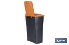 Poubelle orange pour recycler les déchets organiques | Trois dimensions et capacités différentes - Cofan